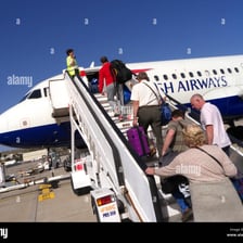 A British Airways passenger aircraft at an airport