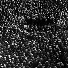 A large crowd representing a multitude