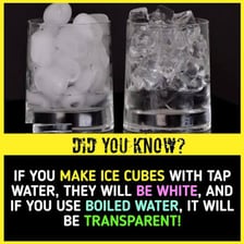 Clear ice cubes representing frozen water