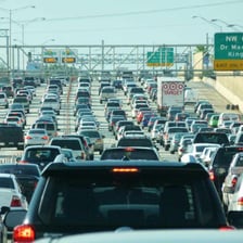 Traffic congestion illustrating delays