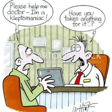 An educational illustration representing compulsive stealing
