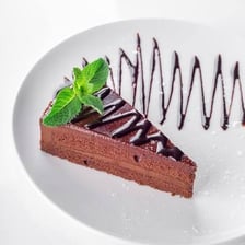 A single portion of food on a plate