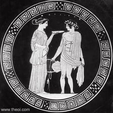 An artistic depiction of Calliope, the Greek Muse associated with epic poetry.