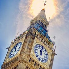 The Elizabeth Tower, commonly known as Big Ben, in London