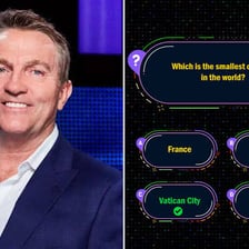 A quiz contestant declining to answer a question.