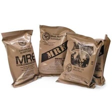 A packaged food ration representing an allocated portion