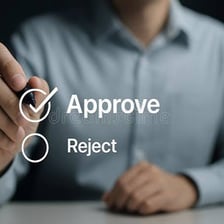 A person giving approval during a business decision