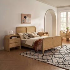 A coordinated set of matching furniture pieces