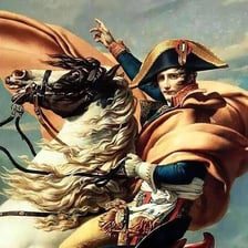 A portrait of Napoleon Bonaparte in military uniform.