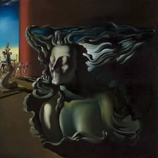 A surrealist painting by Salvador Dalí