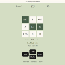 Letter tiles showing AR and GOT assembled into ARGOT
