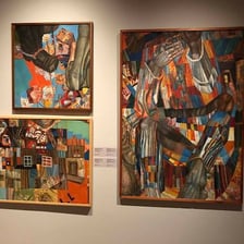 An exhibition of avant-garde artwork
