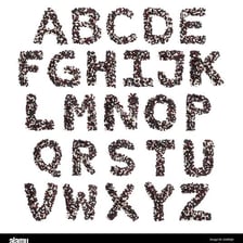 An educational letter-selection illustration highlighting alternating letters in a phrase.