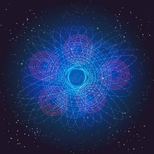 An educational particle-physics illustration representing a boson as a force carrier.