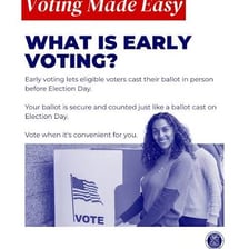 Voters casting ballots in an election