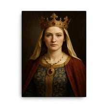 A medieval-style depiction of Eleanor of Aquitaine.