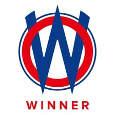 A simple deletion diagram showing W removed from WINNER to leave INNER