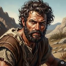 An artistic depiction of Esau, the hairy biblical patriarch