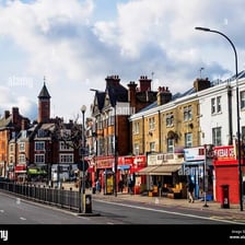 A street scene in Lewisham, a district of southeast London