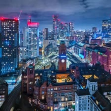 A view of Manchester’s city centre skyline.