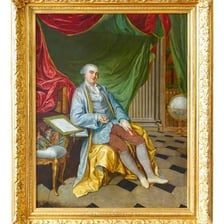 A historical portrait representing a French viscount.