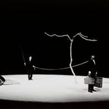 A theatrical production of Samuel Beckett’s Waiting for Godot.