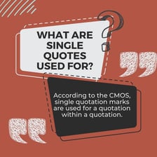 A close-up educational depiction of an inverted comma quotation mark.