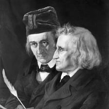 Portrait of Jacob Grimm, the German linguist and folklorist