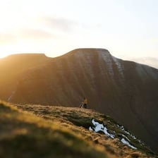 A rural landscape in Powys, Wales