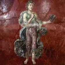 A classical artwork depicting Calliope, the Greek Muse.