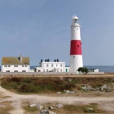 Portland Bill lighthouse on the Dorset coast