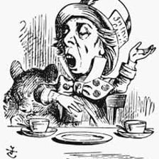An illustration of the Mad Hatter from Alice in Wonderland