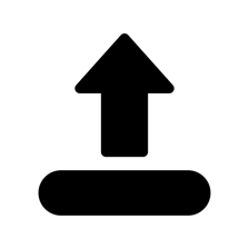 An upward-pointing arrow used for emphasis