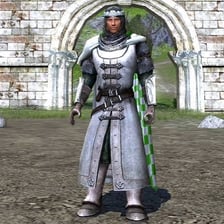 A medieval knight in armor representing a knight-errant.