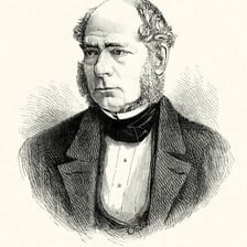 A portrait of Henry Bessemer, the inventor associated with the Bessemer steel process.