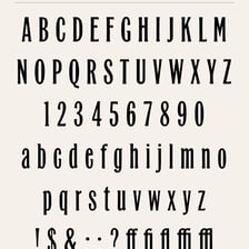 A specimen showing the characteristic serif lettering of an Old Style typeface