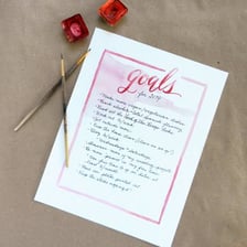 A handwritten list representing desired aims or objectives.