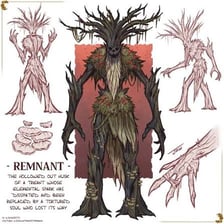 An illustration showing a remaining rear portion or remnant