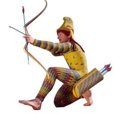 An artistic depiction of Paris, the Trojan prince from Greek mythology