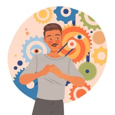 An illustration representing a person’s strong tendency toward an action