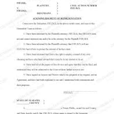 A formal written statement or representation