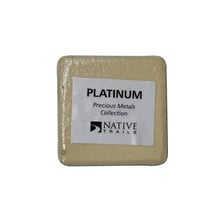 A shiny sample of platinum metal.