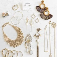 A selection of personal accessories arranged together