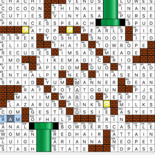 A wordplay diagram rearranging HERE TEENS into PRESENT TENSE