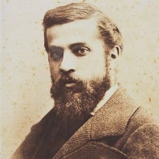A portrait of the architect Antoni Gaudí