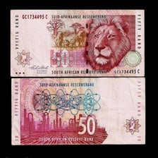 An educational illustration showing the musical note B alongside South African rand currency.