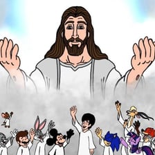 Symbolic illustration representing an act of religious profanation
