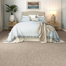 A carpet sample being considered for a suitable interior