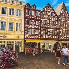 Historic Trier beside the Mosel River in Germany