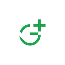 A simple illustration combining the letter G with a massage rub